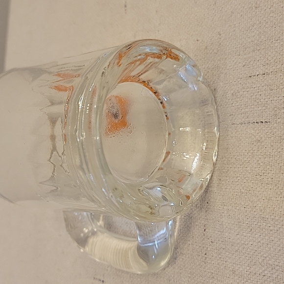 Vintage retro A&W clear glass mug 4 oz capacity 3.25" ral  frosty root beer mug. - Picture 6 of 7